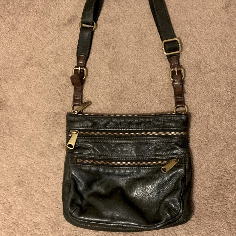 Fossil Explorer Leather Crossbody Bag